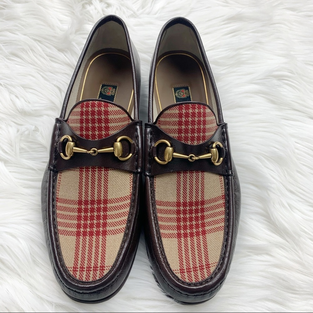 Gucci | Leather & Herringbone Loafer